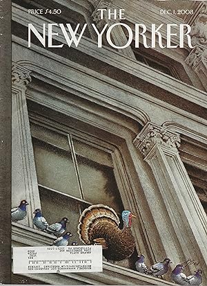 The New Yorker December 1, 2008 Harry Bliss Cover, Complete Magazine