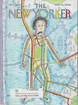 The New Yorker June 30, 2008 Roz Chast Cover, Complete Magazine