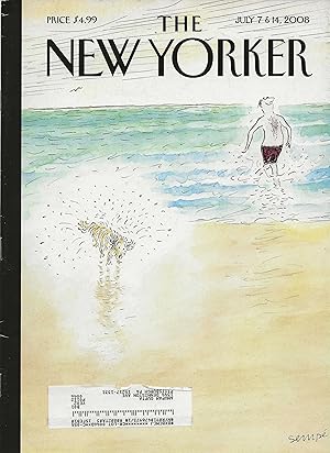 The New Yorker July 7, 2008 J.J. Sempe Cover, Complete Magazine