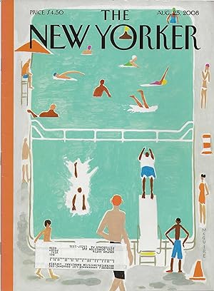 The New Yorker August 25, 2008 Richard McGuire Cover, Complete Magazine