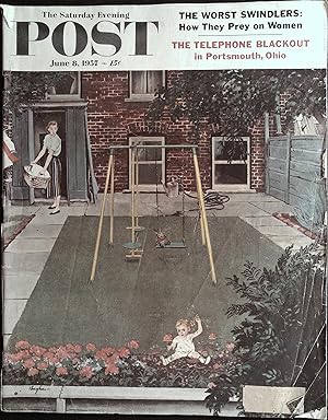 The Saturday Evening Post June 8, 1957 George Hughes Cover, John Christopher