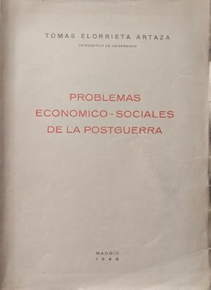 Seller image for Problemas economico-sociales de la postguerra. Conferencia pronunciada en la Escuela Social de Madrid for sale by Librera Reencuentro