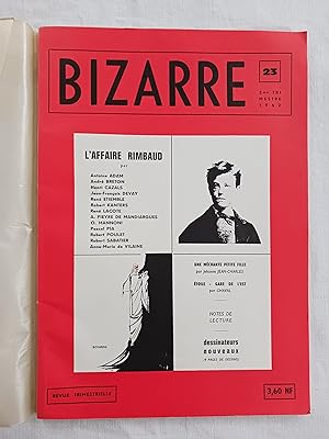 Seller image for REVUE BIZARRE N23 L'AFFAIRE RIMBAUD for sale by Librairie RAIMOND