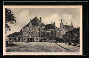 Ansichtskarte Oppeln, Blick zum Bahnhof