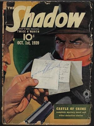 Seller image for THE SHADOW: October, Oct. 1, 1939 ("Castle of Crime") for sale by Books from the Crypt