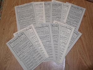 A Collection of 11 Greyhound Racing Cards August 1951