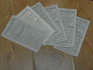 A Collection of 8 Greyhound Racing Cards July 1951