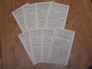 A Collection of 8 Greyhound Racing Cards September 1952