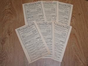 A Collection of 6 Greyhound Racing Cards November 1951