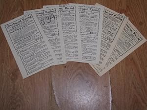 A Collection of 6 Greyhound Racing Cards July 1952