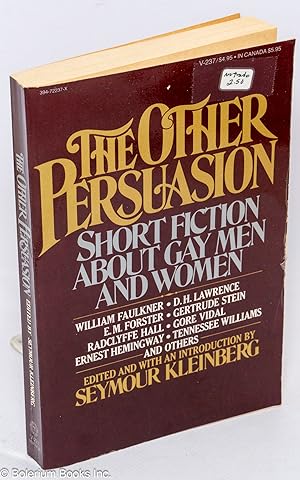 Bild des Verkufers fr The other persuasion; an anthology of short fiction about gay men and women zum Verkauf von Bolerium Books Inc.
