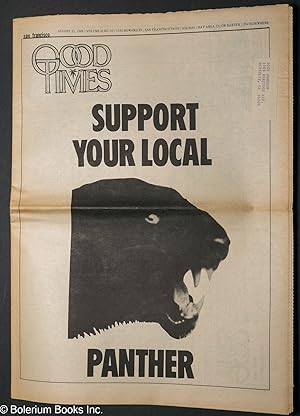 Imagen del vendedor de Good Times: [formerly SF Express Times] vol. 2, #32, August 21, 1969: Support your local Panther a la venta por Bolerium Books Inc.