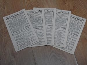 A Collection of 5 Greyhound Racing Cards May 1951