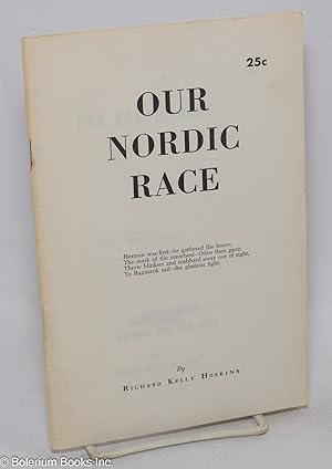 Seller image for Our Nordic race. Third edition, revised for sale by Bolerium Books Inc.