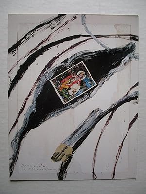 Seller image for Julian Schnabel Works on Paper 1976-1992 Matthew Marks Gallery Exhibition invite postcard for sale by ANARTIST