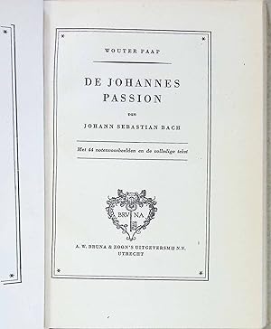 Bild des Verkufers fr De Johannes Passion van Johann Sebastian Bach Collegium Musicum, Deel 1 zum Verkauf von books4less (Versandantiquariat Petra Gros GmbH & Co. KG)