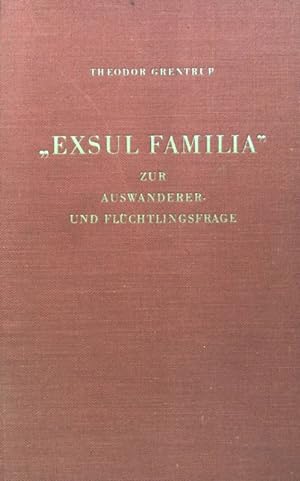 Seller image for Die Apostolische Konstitution "Exsul Familia" zur Auswanderer- und Flchtlingsfrage for sale by books4less (Versandantiquariat Petra Gros GmbH & Co. KG)