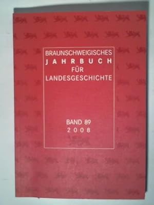 Immagine del venditore per Braunschweigisches Jahrbuch fr Landesgeschichte Band 89 venduto da Celler Versandantiquariat