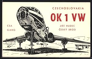 Künstler-Ansichtskarte Czechoslovakia, OK 1 VW, Jiri Hudec Cesky Brod