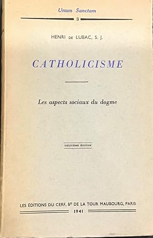 Immagine del venditore per Catholicisme, Les aspects sociaux du dogme venduto da Le Bouquin Garni