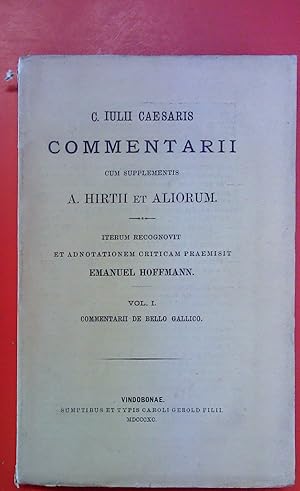 Seller image for C. Iulii Caesaris Commentarii Cum Supplementis A. Hirtii Et Aliorum - Vol. I - Commentarii De Bello Gallico for sale by biblion2