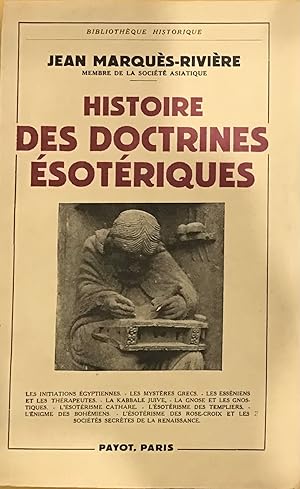 Seller image for Histoire des Doctrines sotriques for sale by Le Bouquin Garni