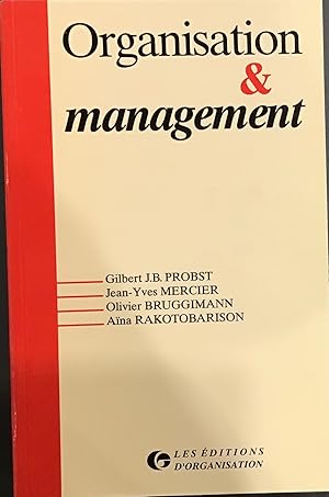 Seller image for Organisation et Management for sale by Le Bouquin Garni