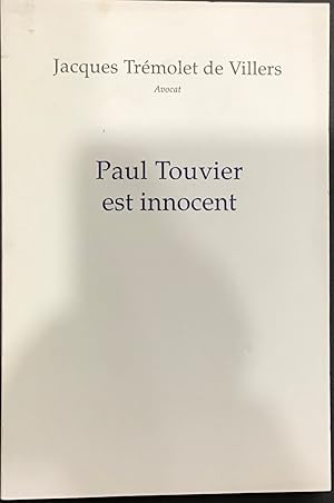 Seller image for Paul Touvier est innocent for sale by Le Bouquin Garni