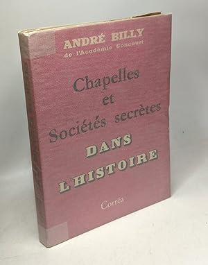 Immagine del venditore per Chapelles et socits secrtes dans l'Histoire venduto da crealivres