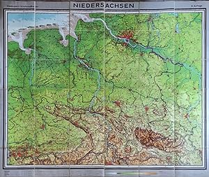 Diercke, Niedersachsen, 286. Westermann-Schul-Wandkarte, Maßstab 1:200 000.