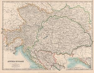 Austria-Hungary; Inset map of Continuation of Dalmatia, &c.