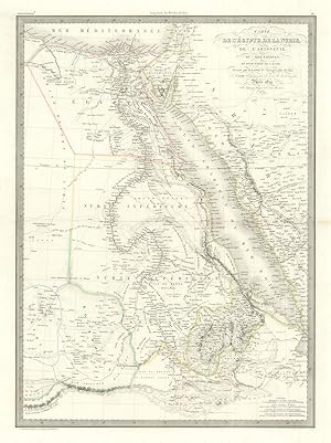 Carte de l'Egypte, de la Nubie, de l'Abyssinie, du Kourdofan et d'une partie de l'Arabie [Egypt, ...