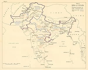 India and Ceylonshowing Boundaries of India Command Areas