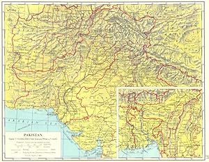 Pakistan; Inset map of East Pakistan