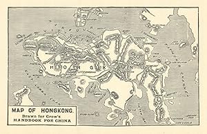 Map of Hong Kong - drawn for Crow's "Handbook for China"