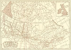 Bild des Verkufers fr Sketch Map of the Dominion of Canada and Newfoundland zum Verkauf von Antiqua Print Gallery