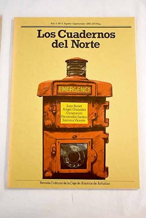 Imagen del vendedor de Cuadernos del Norte, Ao 1980, n 3:: Espaa 1980, en Chicago; Poesa espaola contempornea; La novela en la Espaa de hoy (1980): discurso pronunciado en la Universidad de Chicago el sbado 19 de abril de 1980; La cermica popular; Agenda del cualquiera: un contemplador, las artes plsticas y sus realidades; Tambin Ben-Hur se llamaba Escarlata; Nuevo viaje al pas del viento; Ms que negras sombras; Versin castellana de doce poemas de Rosala de Castro: en el centenario de Follas novas; Viaje a Asturias desde el Antiguo Reino de Len; Tesoros ocultos en Asturias: manuscrito 163 de la Universidad de Oviedo; Una imagen lejana de Alfonso Camn; Cuestin de miradas; El rock, boomerang; La santa cena de la progresa; Cuaderno de bitcora; Crimen y catedral en Asturias; Porridge con Yvorne; a la venta por Alcan Libros