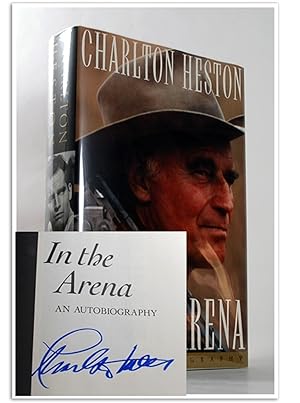 Imagen del vendedor de In the Arena" Charlton Heston, Signed First Edition, dj/HC COA [Fine/Fine] a la venta por veryfinebooks
