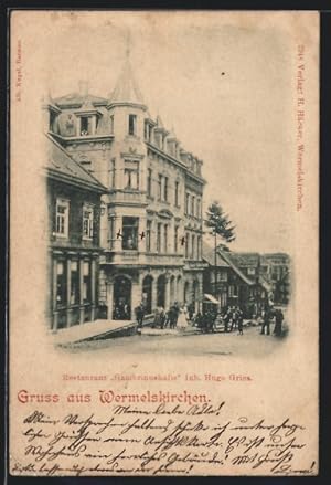 Ansichtskarte Wermelskirchen, Restaurant Gambrinushalle von Hugo Gries