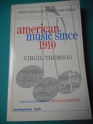 Seller image for American music since 1910 for sale by Frederic Delbos