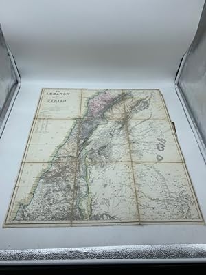 The Lebanon from Van de Velde's Map of the Holy Land. Syrien aus Van de Velde's Karte des Heilige...