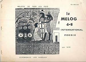 Seller image for Le Melog 4 - 5. International posie. Crmoniez les paroles for sale by LIBRAIRIE GIL-ARTGIL SARL