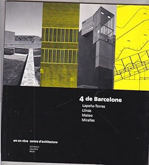 Imagen del vendedor de 4 de Barcelone.Lapea-Torres,Llinas,Mateo,Miralles a la venta por LIBRERA GULLIVER