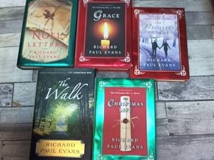 Seller image for 5 Richard Paul Evans Books (The Walk, Noel Letters, Grace, Christmas List, Mistletoe Promise) for sale by Archives Books inc.