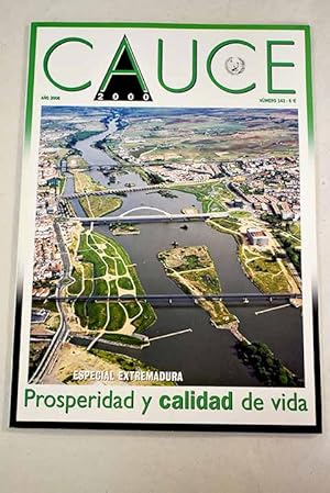 Bild des Verkufers fr Cauce 2000, Ao 2008, n 142:: La movilidad profesional en la ingeniera civil: vidas condicionadas; Edelmiro Ra Alvarez: Presidente del Colegio de Ingenieros de Caminos, Canales y Puertos; Ampliacin del puerto de Gijn: nuevas y modernas instalaciones; C-16 tramo de Puig Reig-Berga del eje del Llobregat: conciencia social y ambiental; Dos puentes metlicos para la lnea de alta velocidad Madrid-Barcelona-Frontera francesa: diseo innovador elegancia y sobriedad; Distribuidor subterraneo "Cuatro torres" en Madrid: solucin inteligente y funcional; Primera fase del metro ligero de Oporto: creatividad y diseo zum Verkauf von Alcan Libros