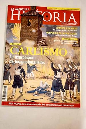 Bild des Verkufers fr La Aventura de la Historia, Ao 2005, n 77, El rompecabezas carlista:: Shoah. Del antisemitismo a la Solucin Final; Ana Frank: El camino al suplicio; Tnger, 1905: rdago del Kiser; Duelo por un trono; Carlismo y contrarrevolucin.; La dinasta carlista; Orga de sangre; Una guerra literaria; La apropiacin nacionalista.; Juan II, el rey del ajedrez; Exposiciones: la larga marcha de los turcos; Dichos y hechos: el chivo expiatorio; Armas: el bocado de caballo; Urbanismo: Madrid, mil aos en obras; Cine: el secreto de Vera Drake; Cocina: las recetas ms antiguas del mundo; Antropologa: la utopa jesutica en la Chiquitana; Historiografa: qu hubiera pasado si.?; Museo del mes: Museo Minero de Ro Tinto; La serendipia del doctor Fleming; Mi hroe: Prxedes Mateo Sagasta zum Verkauf von Alcan Libros