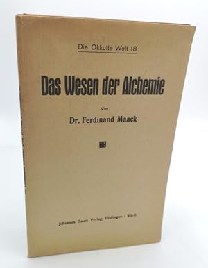Bild des Verkufers fr Das Wesen der Alchemie. zum Verkauf von Occulte Buchhandlung "Inveha"