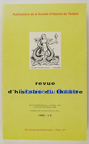 Image du vendeur pour Revue de la Socit d'Histoire du Thtre n165-166 Pierre-Aim Touchard 1903-1987 mis en vente par Librairie du Bassin
