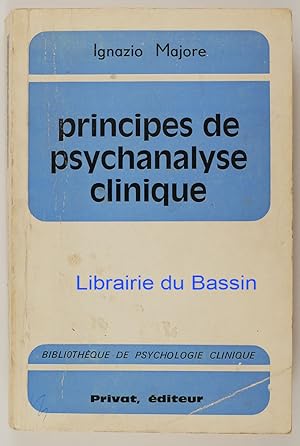 Seller image for Principes de psychanalyse clinique for sale by Librairie du Bassin