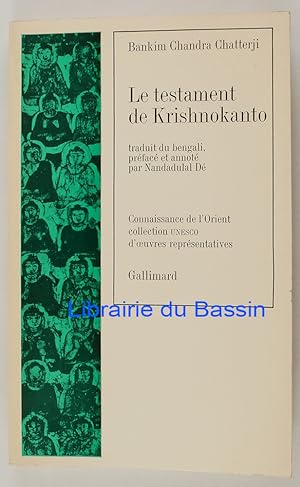 Seller image for Le testament de Krishnokanto for sale by Librairie du Bassin